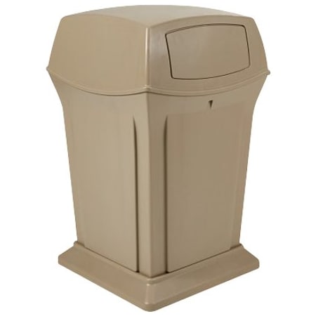 Rubbermaid Rubbermaid Ranger Trash Can - 45 Gallon, 2-Way, Beige BUY00030815